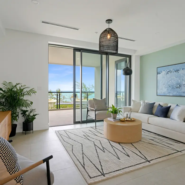 20260326011449 Two Bedroom Suite Living Room white sofa