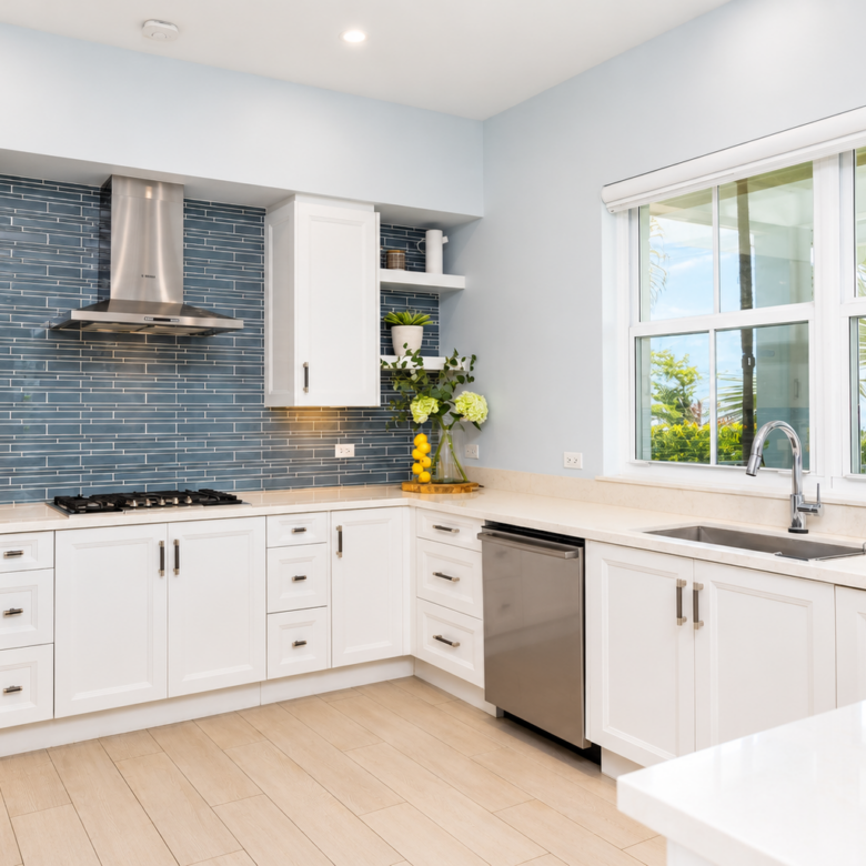 20261005143111 Bright CoastalModern Kitchen with Garden Views