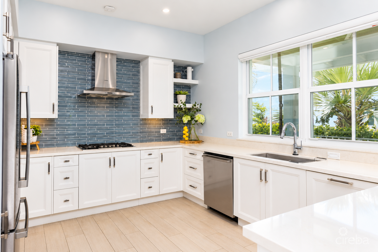 20261005143111 Bright CoastalModern Kitchen with Garden Views